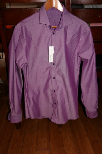 Calvin Klein Herren Langarm Hemd mit Knopfleiste Wende Größe M - Bild 3 von 4