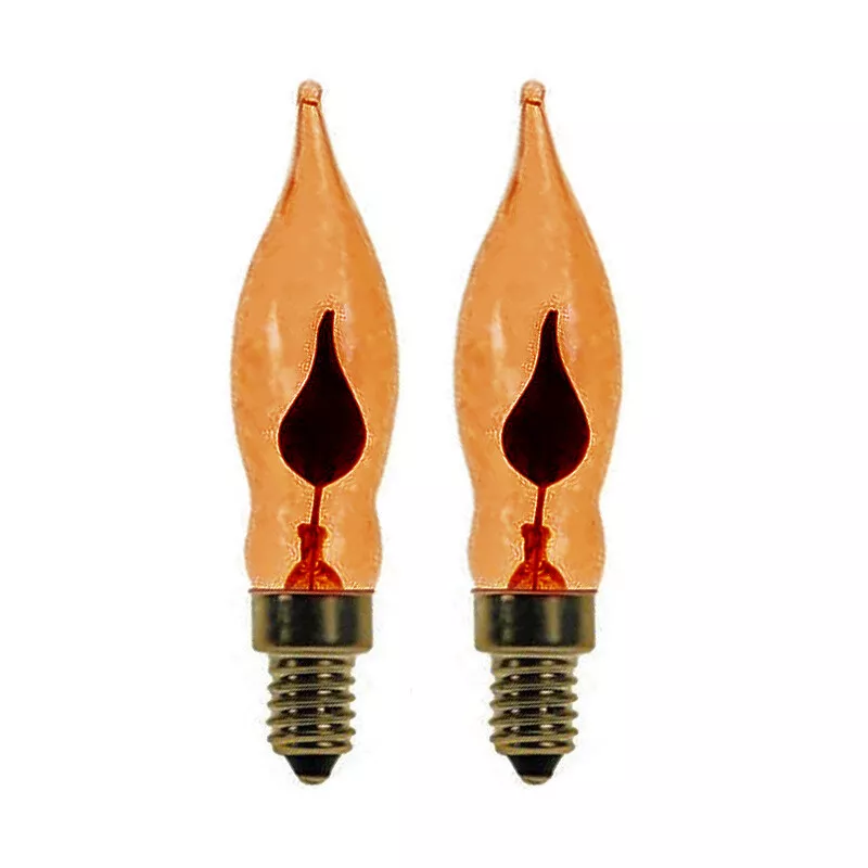 E10 flickering cheap candle bulbs