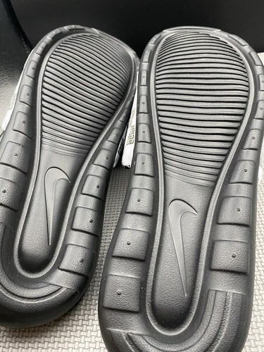 Nike Victori One Slide Mens Size 15 Black White Checkers Print Logo Slippers - Picture 9 of 14