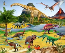 "NEW" Dinosaurs puzzle Dinosaur cardboard boardgame for child 250 ps