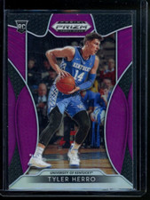 2019-20 Panini Prizm Draft Picks Purple PRIZM Tyler Herro RC Heat Kentucky #15
