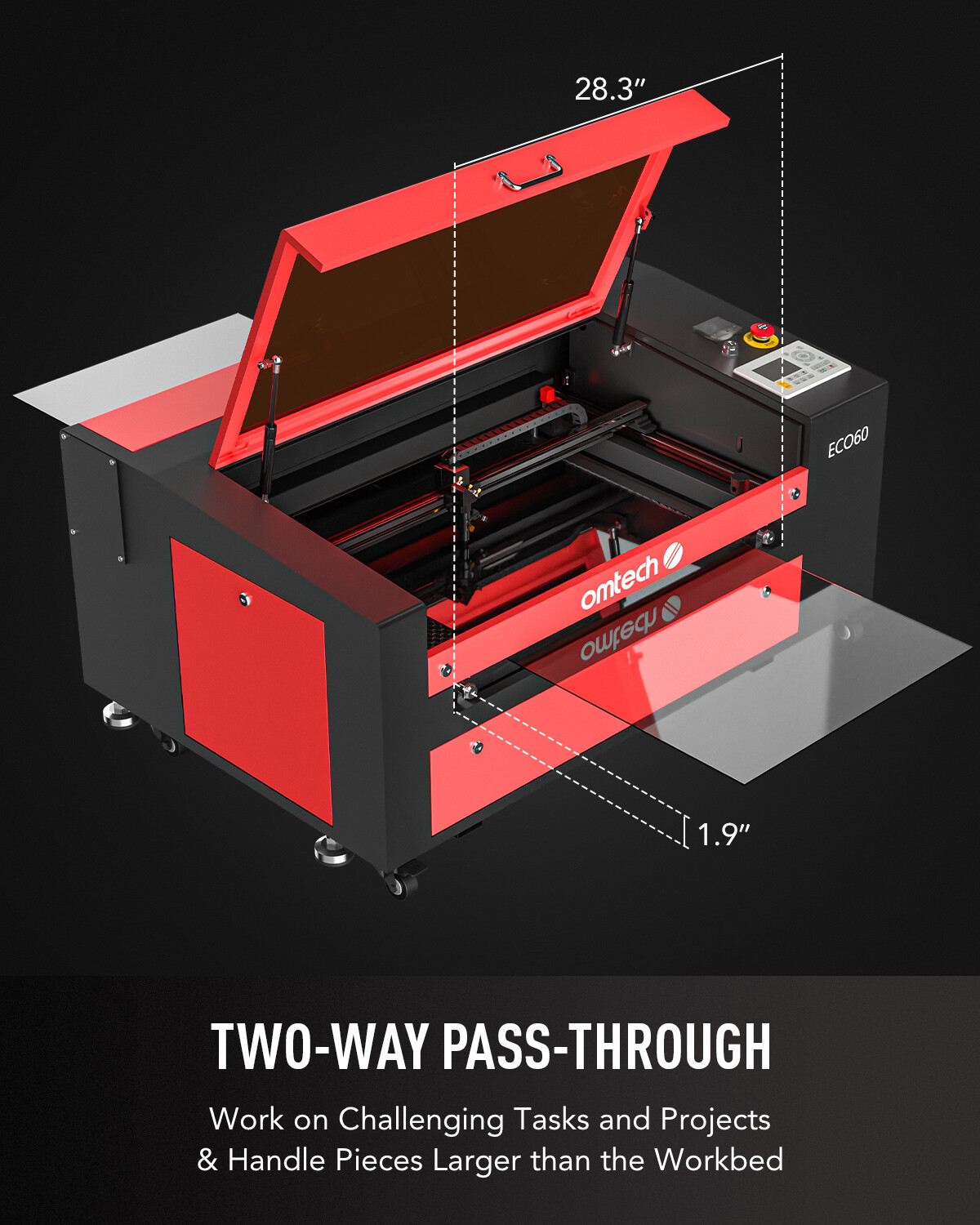 60W CO2 Laser Engraver - Pay as Low as $73/mo. - OMTech – OMTech Laser