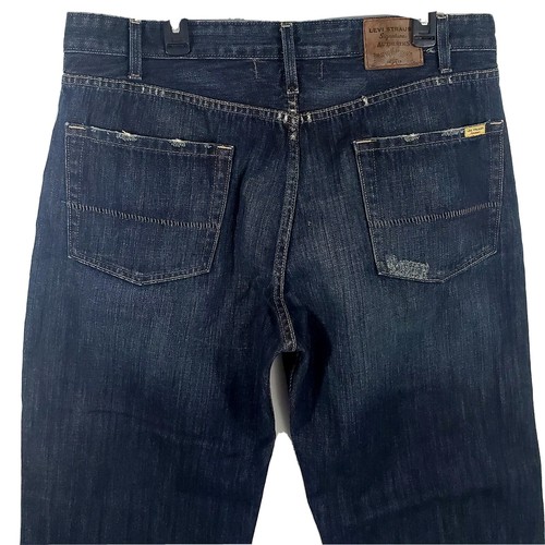 Levi Strauss Signature Loose Straight Jeans 38 x 30 Destressed Denim Hose Herren - Bild 3 von 6