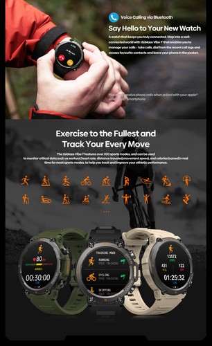 Smart Watch Activity Fitness Tracker Bluetooth Smartwatch For Android iOS Phones - 第 3/14 張圖片