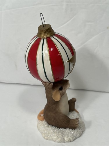 Charming Tails You Top Off The Season Fitz & Floyd Statuina di Natale Topo - Foto 5 di 8