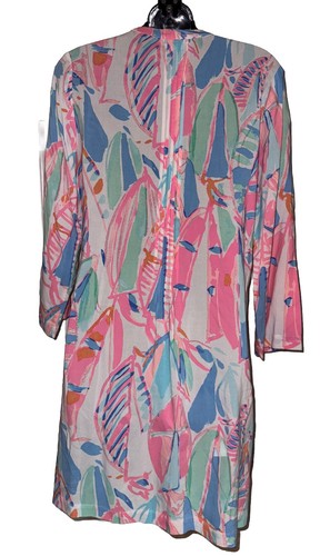 Lilly Pulitzer Sarasota Pintuck Out To Sea Tunic Dress Size Small - Picture 3 of 6