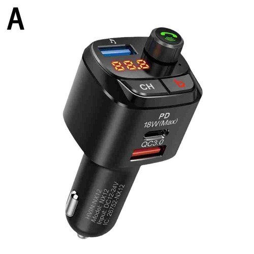 Bluetooth 5.0FM Transmitters For Car QC3.0+Type-C 18W Wireless Bluetooths Lot R6 - Picture 15 of 16