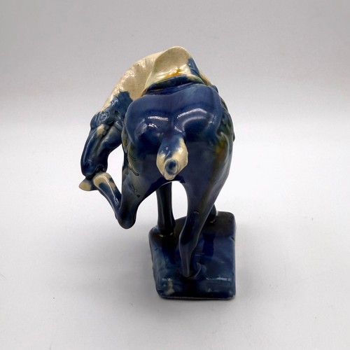 VINTAGE CHINESE DRIP GLAZE WAR HORSE TANG DYNASTY STYLE FIGURINE - Picture 2 of 8