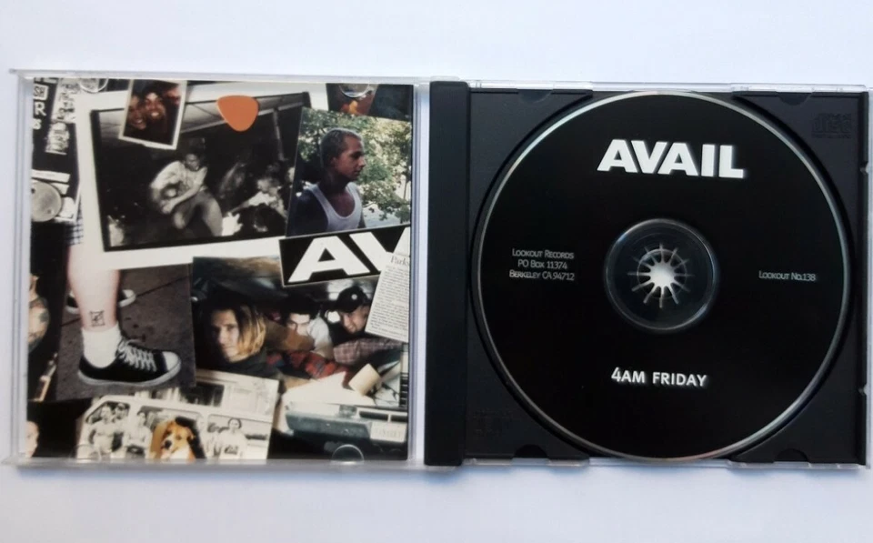 AVAIL 4am Friday CD | 1996 Lookout! Records 1st PRESS NO BARCODE | US Punk HC - Bild 3 von 3