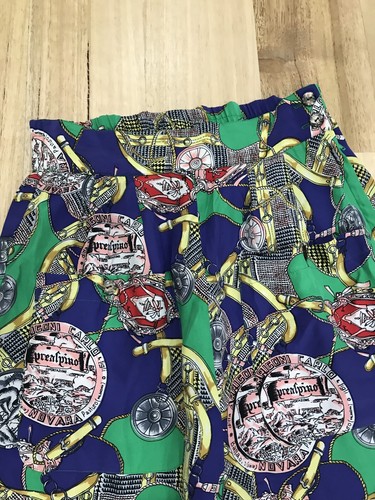 Vintage 100% silk 80s high waist wide leg palazzo pants Italy Prealpino size M - Picture 5 of 15