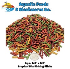 Tropical Mix Sinking Sticks, for Discus, Cichlids, Shrimp, All Tropical Fish
