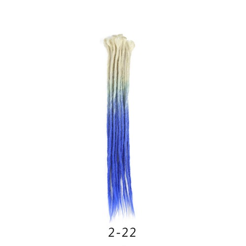 20in Ombre Dreadlocks Extensions Crochet Braiding Hair Dreads Locs Synthetic New - Picture 32 of 103
