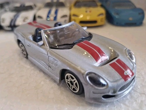 Modellauto Bburago Shelby Series One 1 silbermetallic 1:43 Modellauto Sportwagen - Bild 6 von 9