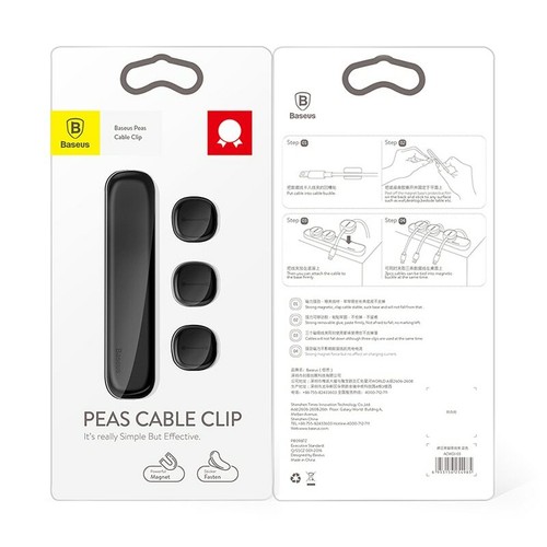 Baseus USB Data Cable Winder Clip Organizer Magnetic Holder Desktop Management - Photo 6/8