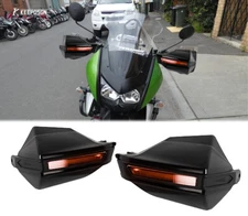 7/8" 22mm Handguards Wind Shield Black ABS For Kawasaki KLR250 KLR650 Z1000 Z750
