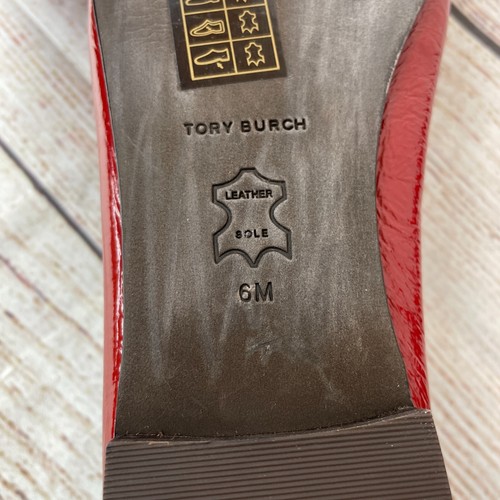 Tory Burch Cap Toe Damen Gr. 6 Ballerinas Brick Lane rot Lackleder - Bild 9 von 10