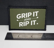 Golf Saying "Grip it and Rip it" Meme Funny Morale Patch Custom Tactical 2x3