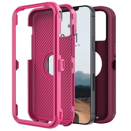 Custodia rigida antiurto telefono in gomma robusta per Apple iPhone 12/Pro/Pro Max - Foto 34 di 54