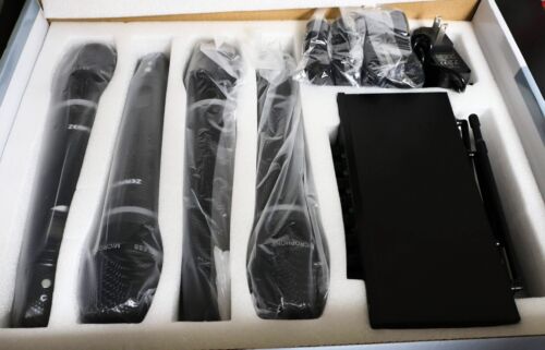ZERFUN Professionelles kabelloses Mikrofonsystem mit 4 Mikrofonen (MU-898) - Bild 2 von 6