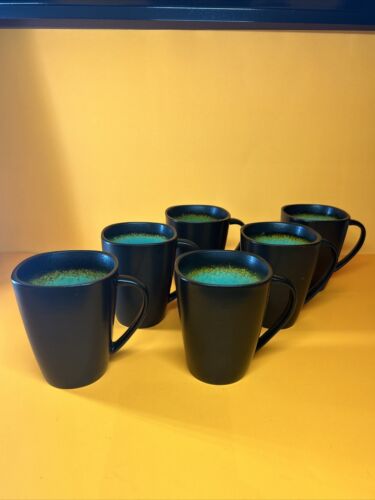 GIBSON Elite Designs OCEAN PARADISE JADE - Set 6 tazzine da caffè OTTIME CONDIZIONI!