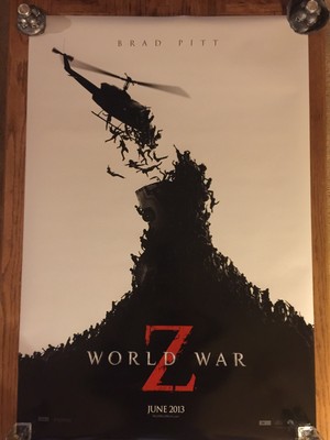 WORLD WAR Z Regular DOUBLE SIDED ORIGINAL MOVIE film POSTER Brad Pitt Zombies