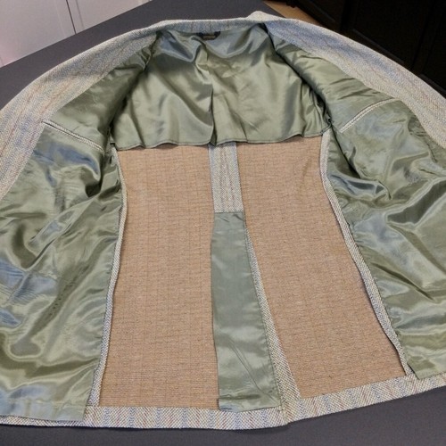 Vintage Herren Blazer Markenlos Gr. M Grün Braun - Bild 8 von 11