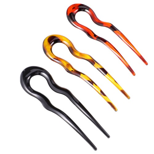 3 PIEZAS Palillos para el cabello de acetato de acetato de acetato palillos para el cabello chinos - Imagen 1 de 12