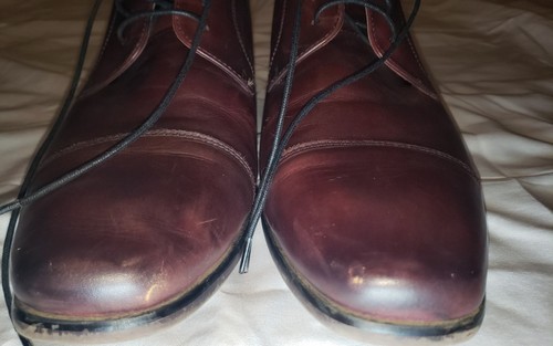 Florsheim Mens Postino Cap Toe Oxford 10D Leather Lace Up Dress Shoes Dark Brown - Picture 3 of 17