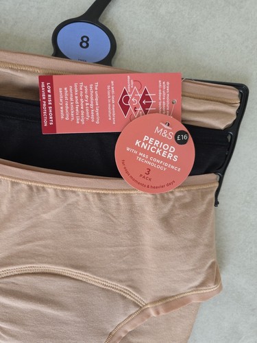 Ladies M&S Heavy Protection Period Knickers Size 8 NWT (2 Packs Of 3) - Picture 5 of 6