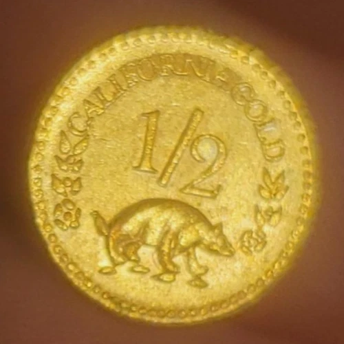 1854 California Fractional Gold — photo from the most recent tracked eBay sale