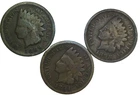 1889, 1894 and 1898 Indian Head Penny Cent Coin Lot FF7