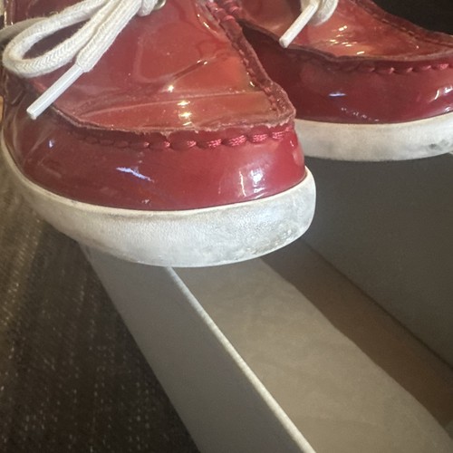 2 Pair COLE HAAN Navy & Red Patent Nantucket Camp Moccasins 7 B Costco 1038956 - Picture 13 of 24