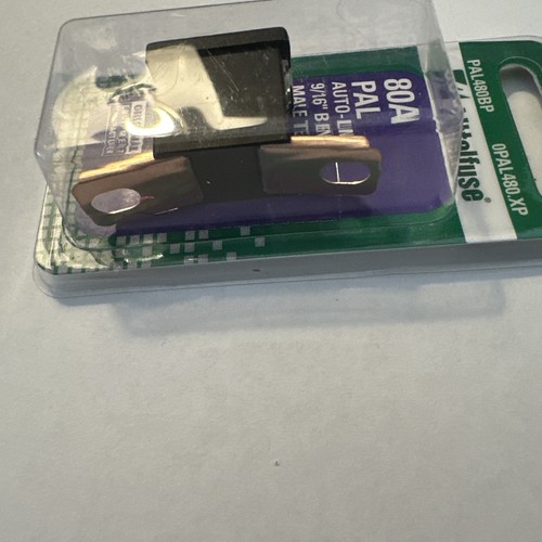 Littelfuse PAL480BP PAL 80 Amp Fuse 9/16" Bent Male Terminal 80A - Picture 2 of 4