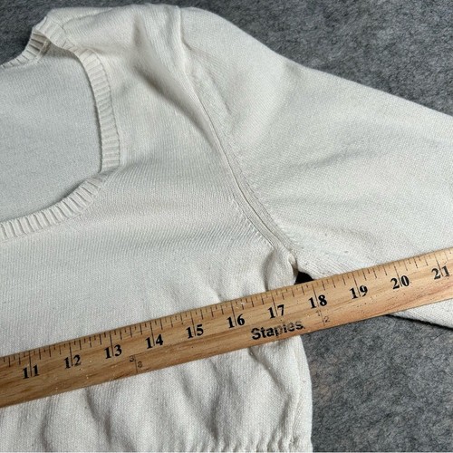 Hollister Babydoll Top Mujer XL Crema Suéter Y2K 2000s Girlie Bella Swan Raro - Imagen 5 de 7