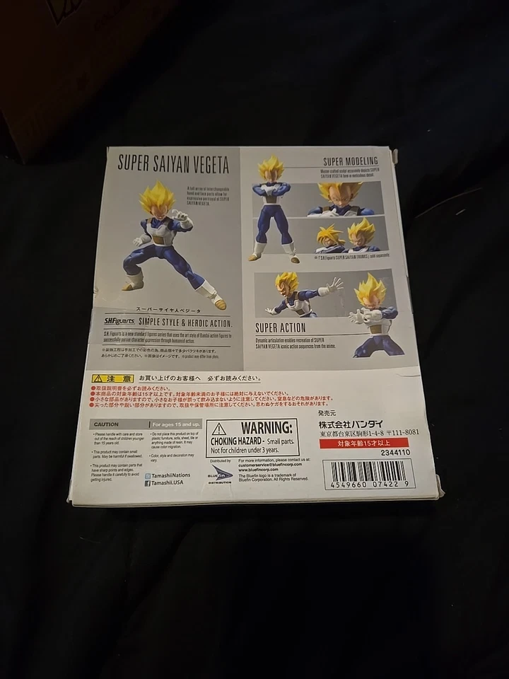 SH Figuarts Dragon Ball Z SS Super Saiyan Vegeta Versión 2016 NUEVO-no sellado Foto 2 de 3