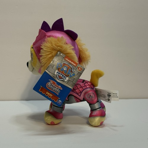 Peluche Paw Patrol Skye Rescue Knights Skye bambina cucciolo NUOVO 2021 - Foto 5 di 7