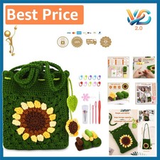 Ergonomic Crochet Kit for Beginners - Stylish Portable Bag Crafting Made Easy