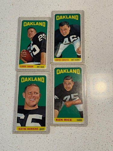 1965 Topps Oakland Raiders Team Set - Belitnikoff - 22 Cards - SET BREAK Nice ! - Picture 3 of 15