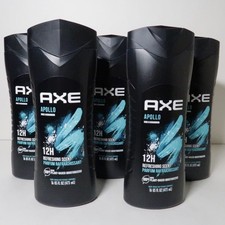 Set of 5 Axe Apollo Body Wash Sage  Cedarwood 16 oz.