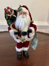 Santa’s Workshop 9  In. Santa W/ Sack Of Presents. New With Tags Handcrafted