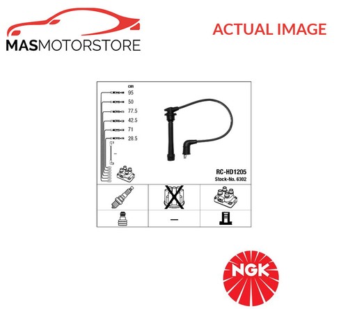 IGNITION CABLE SET LEADS KIT NGK 6302 P FOR HYUNDAI SONATA IV,XG,TRAJET,COUPE - Picture 1 of 5