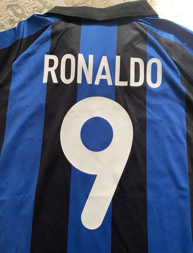 Inter Milan Nike 2001-2002 Home Jersey RONALDO #9 - Picture 5 of 24