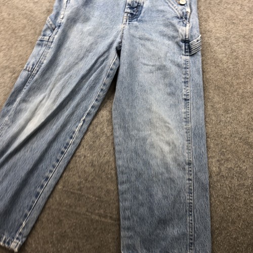 Old Navy Overalls Boys 6 Blue Denim Carpenter Bib Vintage Style Utility Pockets - Picture 3 of 14