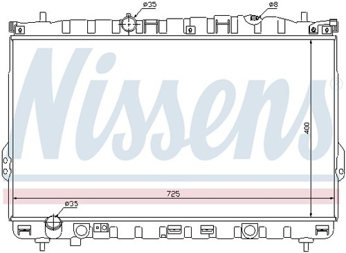 KÜHLER MOTORKÜHLUNG 67032 FÜR HYUNDAI TRAJET/Box/Body/MPV HIGHWAY/VANG4JP 2.0L - 第 6/12 張圖片