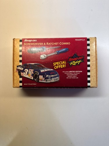 1996 DALE EARNHARDT SNAP ON SCREWDRIVER AND RATCHET COMBO SET WITH 1:24 CAR