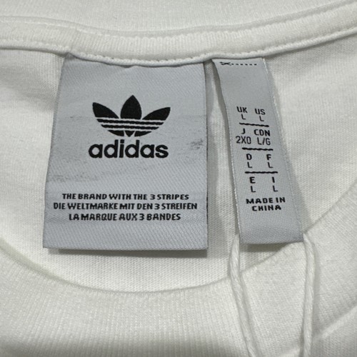 T-shirt Adidas uomo originale bianca scritta taglia L nuova con etichetta - Foto 3 di 7