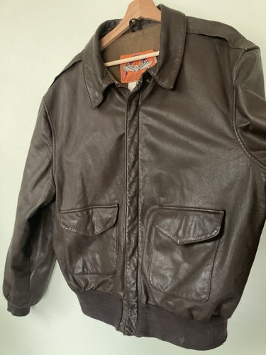COOPER Fliegerjacke Herren 48 L Sportswear Typ A2 Flieger Leder Bomber - Bild 2 von 15