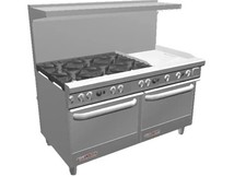 Southbend 4605AC-2GL Ultimate 60" 5 Burner Range w/ 24" Left Side Manual Griddle