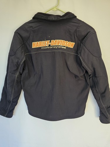Harley Davidson Herren Orange Schwarz Motorrad Biker Sicherheitsjacke Medium - Bild 10 von 11