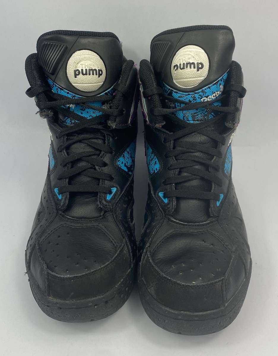 Reebok Blacktop Battleground Pump Black Purple Size 5.5